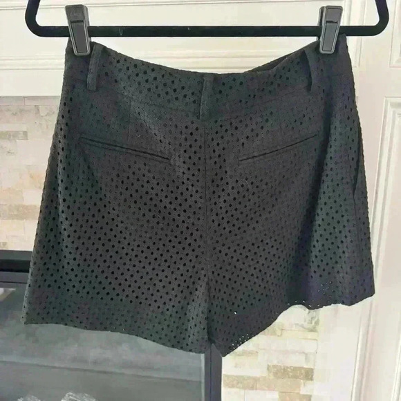 Club Monaco Black Eyelet Shorts - Picture 4 of 4